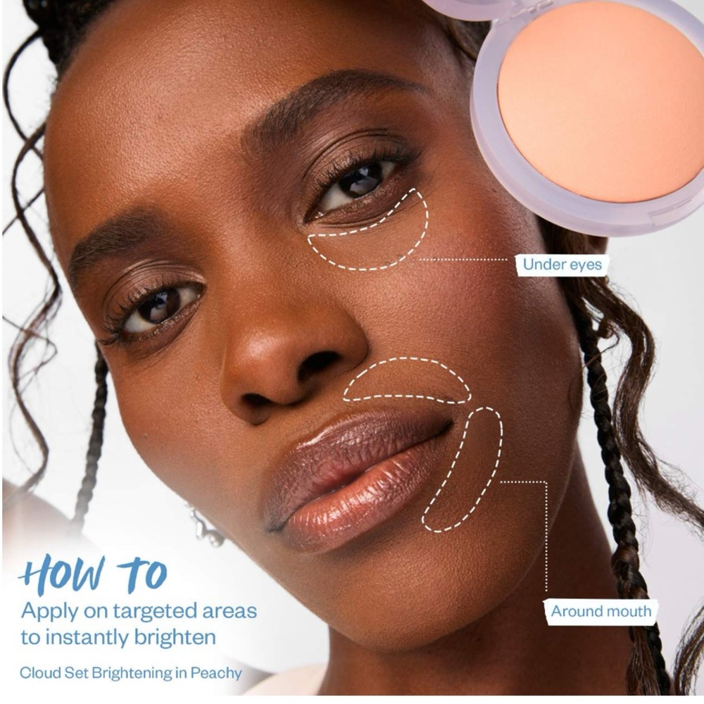 ✨ KOSAS Cloud Set Baked Setting & Smoothing Powder in Peachy - Picture 6 of 11
